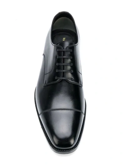 Shop Tom Ford Gianni Lace-up Cap Toe Shoes In Black