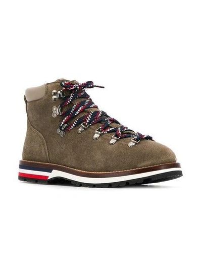 Shop Moncler Peak Hiking Boots In Brown