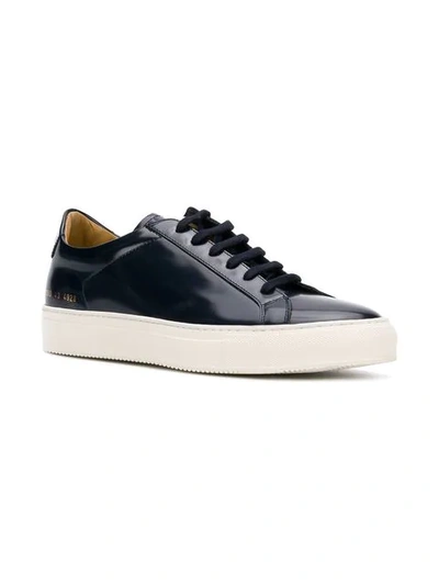 Shop Common Projects  Achilles Premium Low Sneakers In Blue