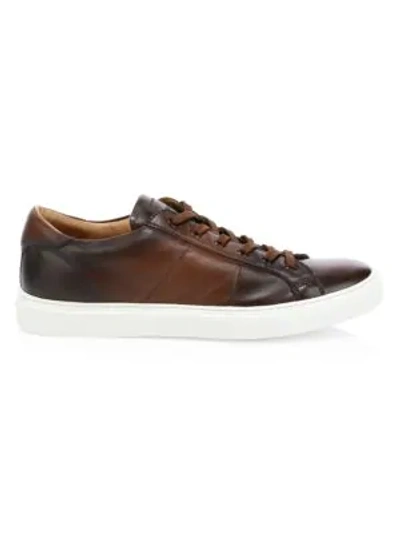 Shop To Boot New York Men's Colton Leather Sneakers In Brandy