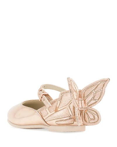 Shop Sophia Webster Chiara Butterfly-wing Flat, Pink, Toddler/youth Sizes 5t-2y