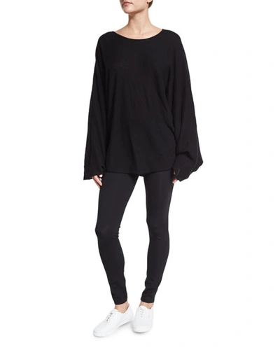 Shop The Row Scuba Jersey Leggings, Black