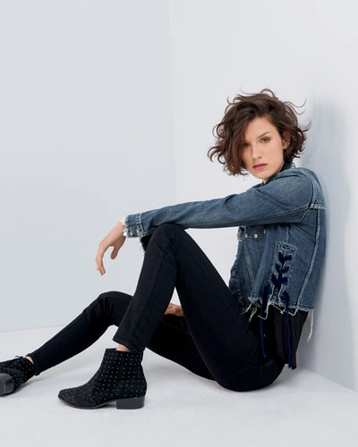 Paige Transcend Hoxton Ultra Skinny Jeans In Black Shadow