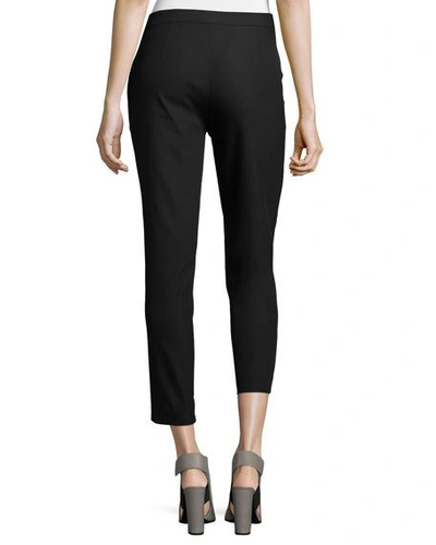 Shop Theory Thaniel Approach Cropped Slim Pants In Black