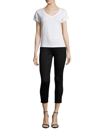 Shop Dl1961 Florence Instasculpt Cropped Skinny Jeans In Hail