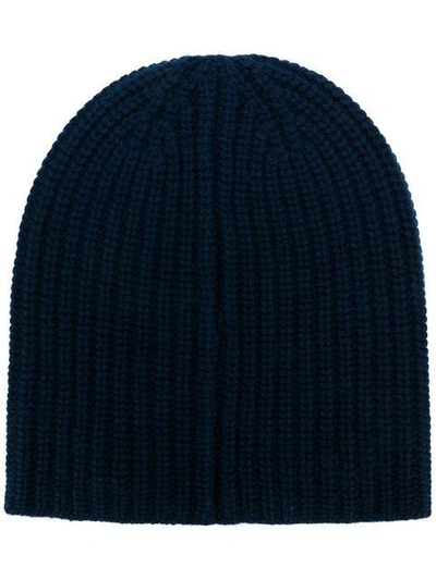 Shop Alex Mill Ribbed Knit Beanie In Blue