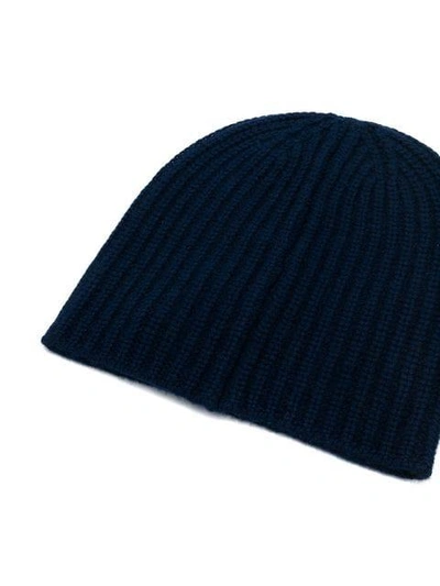 Shop Alex Mill Ribbed Knit Beanie In Blue