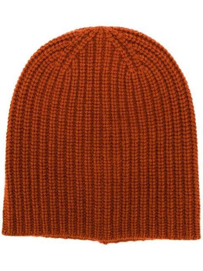 Shop Alex Mill Ribbed Knit Beanie - Orange