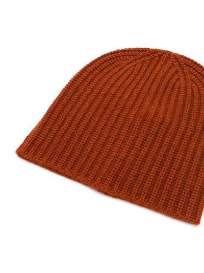 Shop Alex Mill Ribbed Knit Beanie - Orange