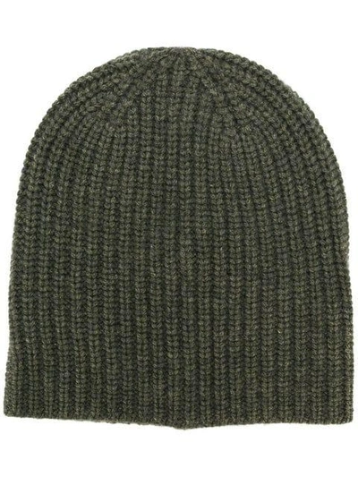 Shop Alex Mill Ribbed Knit Beanie In Green