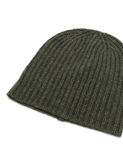 Shop Alex Mill Ribbed Knit Beanie In Green