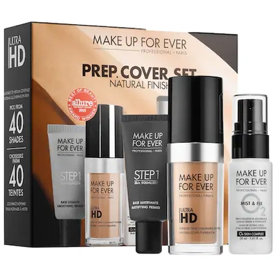 Shop Make Up For Ever Prep. Cover. Set. Customizable Ultra Hd Invisible Cover Foundation Set