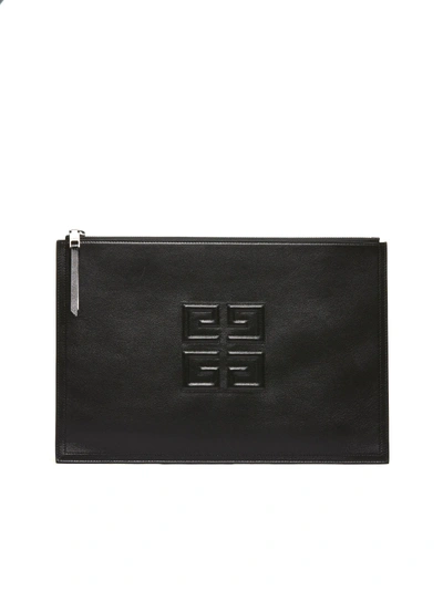 Shop Givenchy 4g Large Pouch In Black