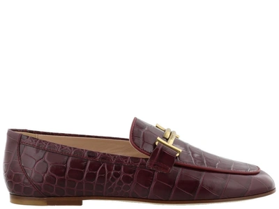 Shop Tod's Double T Leather Loafers