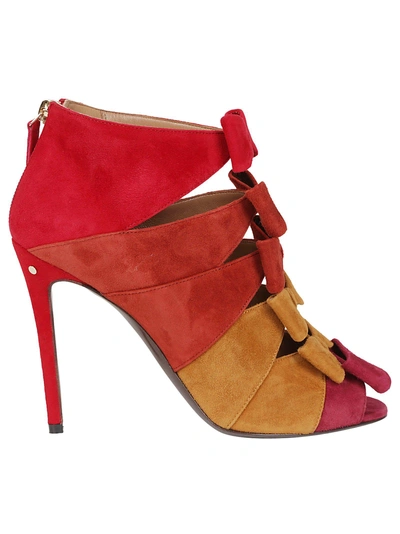 Shop Laurence Dacade High Heel Sandals In Multicolor Red