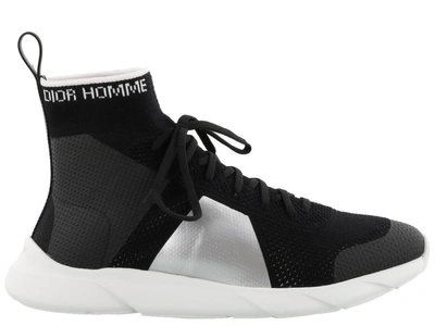 Dior B21 Socks High Top Sneakers In Black | ModeSens