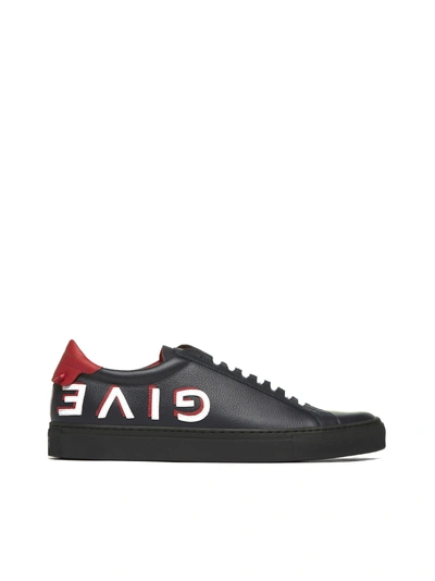 Shop Givenchy Urban Street Sneakers In Blu Rosso