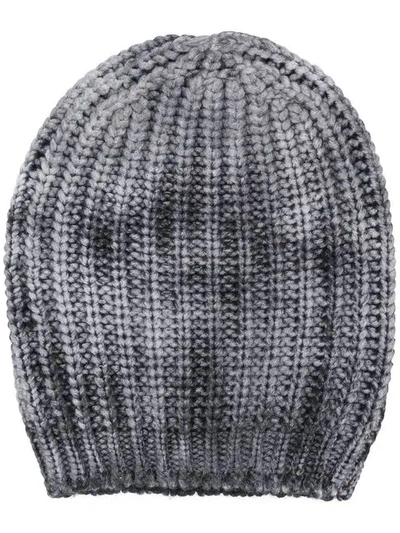 tie-dye knitted beanie