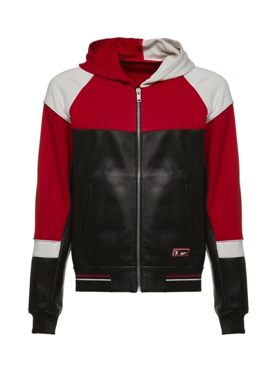 Shop Givenchy Jacket In Black Red