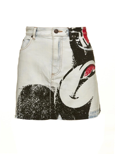 Shop Marc Jacobs Skirt In Bianco Multicolor