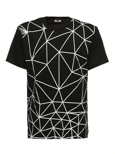Shop Comme Des Garçons Homme Deux Comme Des Garçons Homme Geometric Print T-shirt In Black