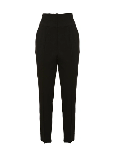 Shop Dolce & Gabbana High Waisted Trousers In Nero