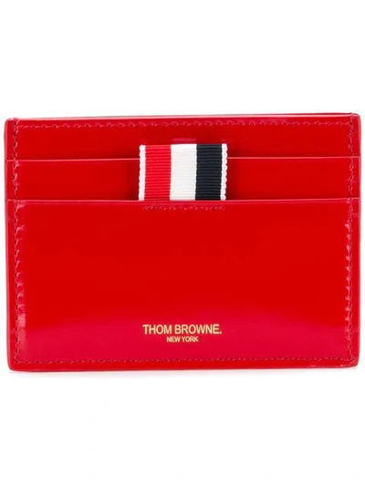 Shop Thom Browne Double-sided Cardholder In Red