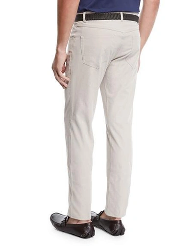 Shop Peter Millar Men's Eb66 Performance Pants In Khaki