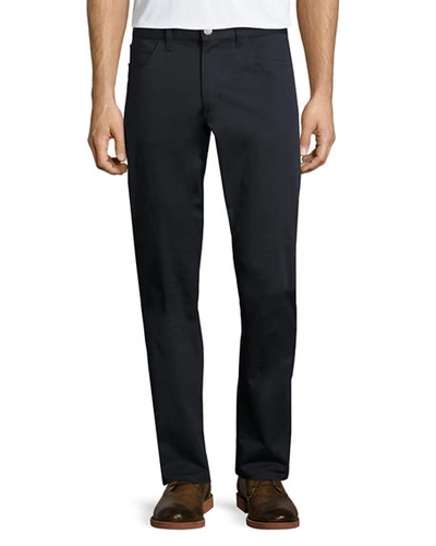 Shop Theory Haydin Stretch Cotton Pant In Eclipse