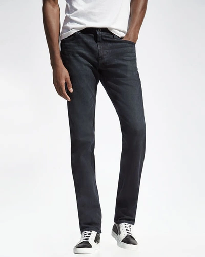 Ag Graduate Faded Stretch Slim-straight Jeans In Bundled