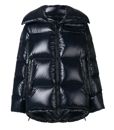 Shop Calvin Klein 205w39nyc Blue Puffer Jacket In Black