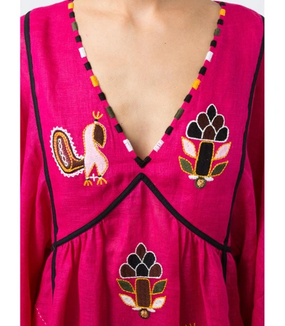 Shop Vita Kin Pink Pineapple Midi Dress
