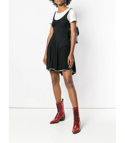 Shop Alexander Wang Black Engineered Cami Dress
