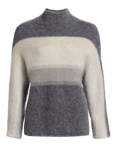Shop Rag & Bone Holland Ombré Pullover Sweater In Charcoal