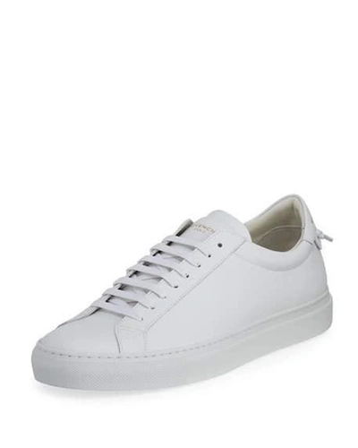 Shop Givenchy Men's Urban Street Leather Sneakers In White