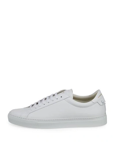 Shop Givenchy Men's Urban Street Leather Sneakers In White