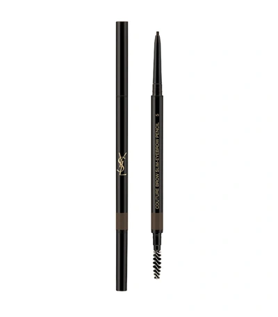 Shop Saint Laurent Couture Brow Slim 5 Brun Ombre