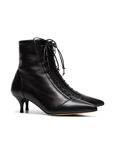 Shop Tabitha Simmons Emmet 60 Lace-up Ankle Boots In Black