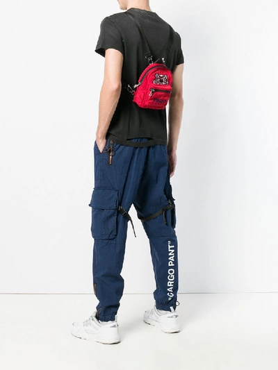 Shop Kenzo Mini Tiger Backpack - Red