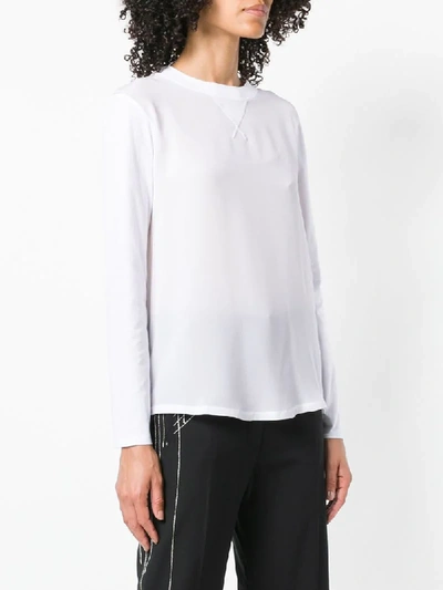 Shop Sport Max Code Long-sleeved T-shirt - White