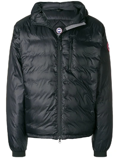 Shop Canada Goose Zipped Padded Jacket - Black