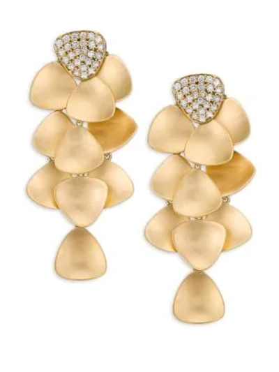 Shop Hueb Bahia Diamond & 18k Yellow Gold Chandelier Earrings