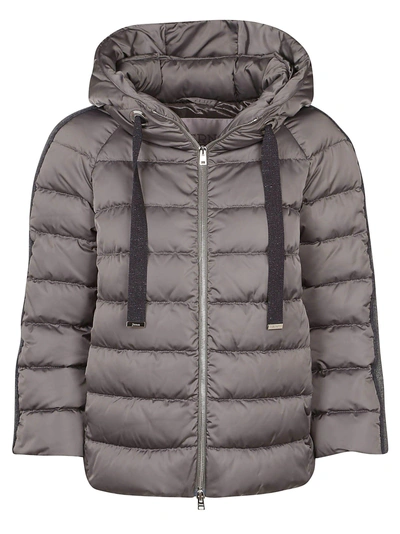 Shop Herno Zipped Padded Jacket In Grey