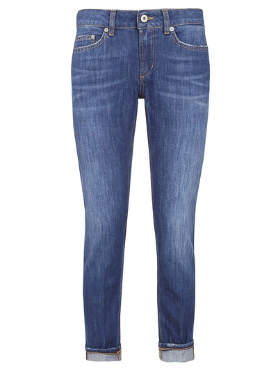 Shop Dondup Faded Jeans In Blue