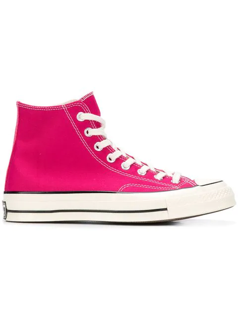 converse hot pink high tops