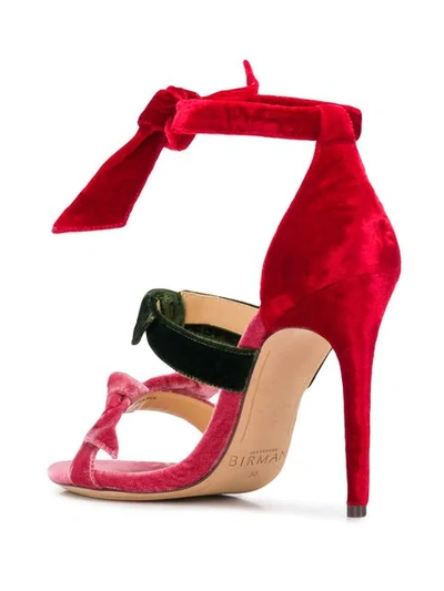 Shop Alexandre Birman Lolita Bow Sandals In Red