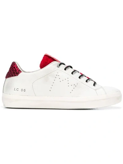 Shop Leather Crown Lc 06 Sneakers - White
