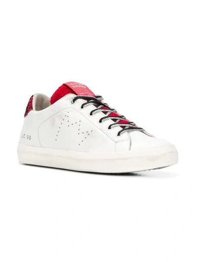 Shop Leather Crown Lc 06 Sneakers - White