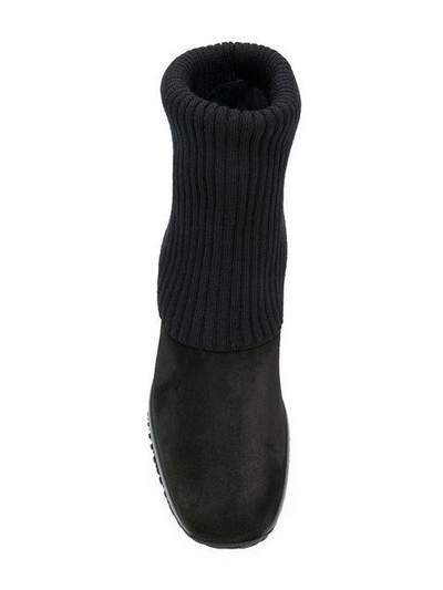 Hogan Black Interactive Boots In Black