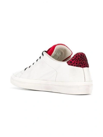 Shop Leather Crown Lc 06 Sneakers - White